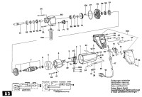 Bosch 0 601 101 041 UB(J)75B 26 Drill 110 V / GB Spare Parts UB(J)75B26